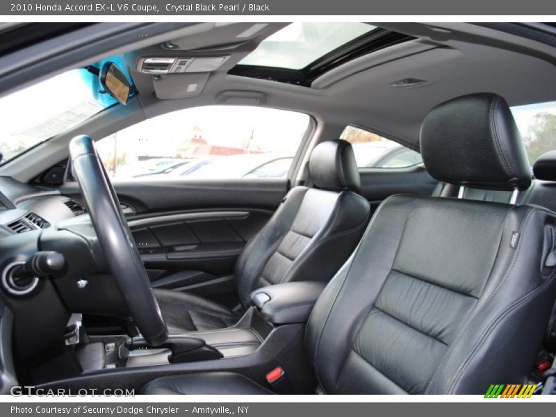 Crystal Black Pearl / Black 2010 Honda Accord EX-L V6 Coupe