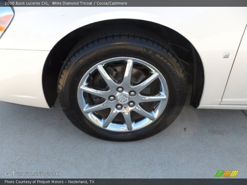 White Diamond Tricoat / Cocoa/Cashmere 2008 Buick Lucerne CXL