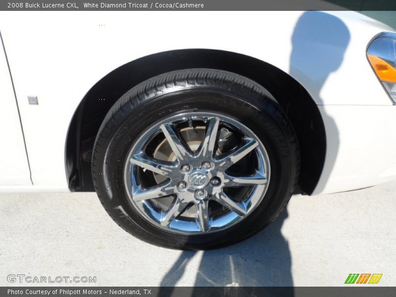 White Diamond Tricoat / Cocoa/Cashmere 2008 Buick Lucerne CXL