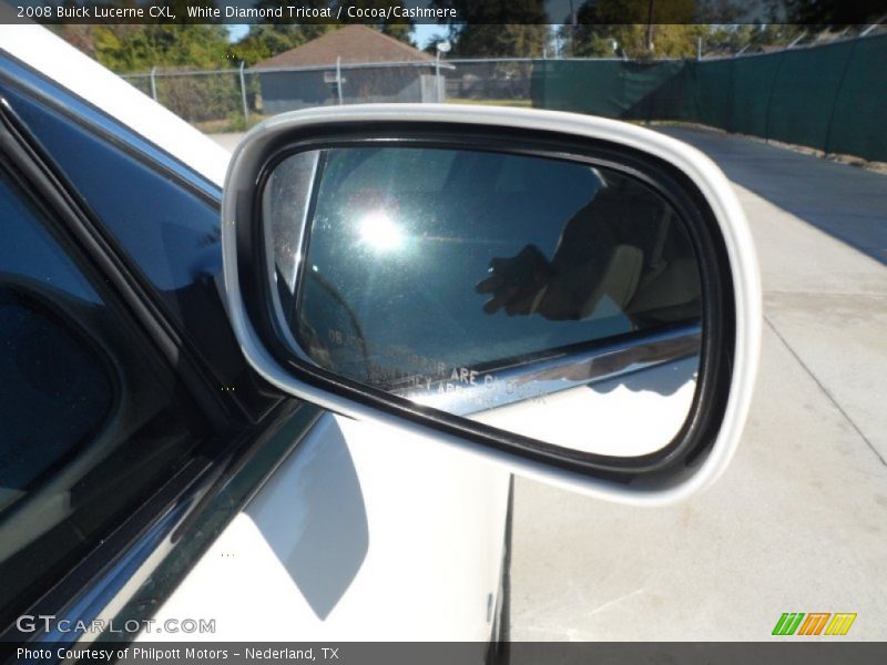 White Diamond Tricoat / Cocoa/Cashmere 2008 Buick Lucerne CXL