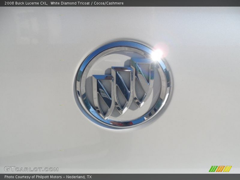 White Diamond Tricoat / Cocoa/Cashmere 2008 Buick Lucerne CXL