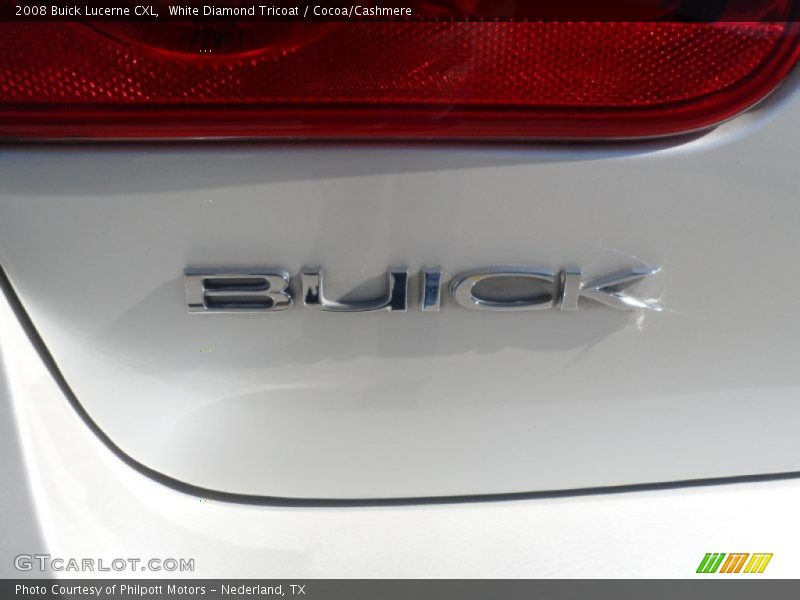 White Diamond Tricoat / Cocoa/Cashmere 2008 Buick Lucerne CXL
