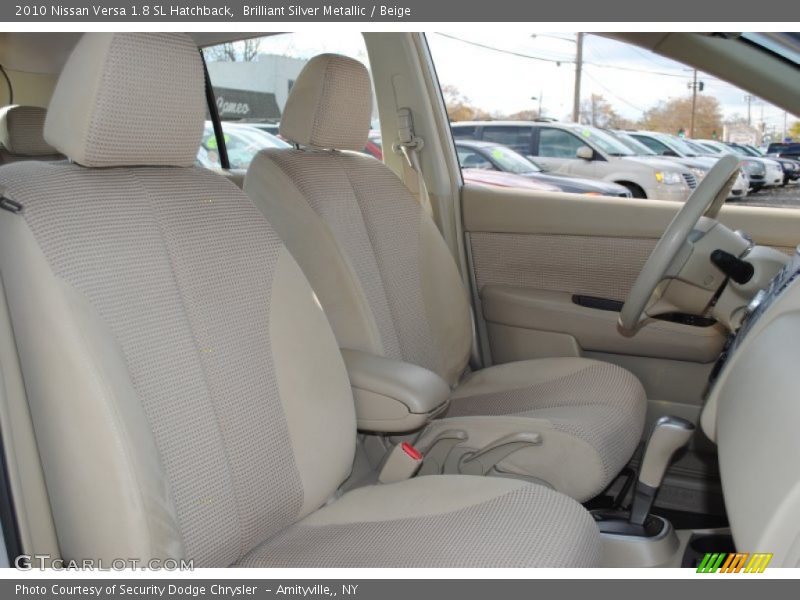 Brilliant Silver Metallic / Beige 2010 Nissan Versa 1.8 SL Hatchback