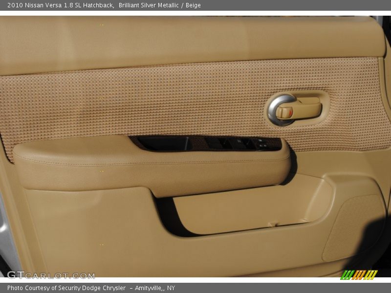 Brilliant Silver Metallic / Beige 2010 Nissan Versa 1.8 SL Hatchback