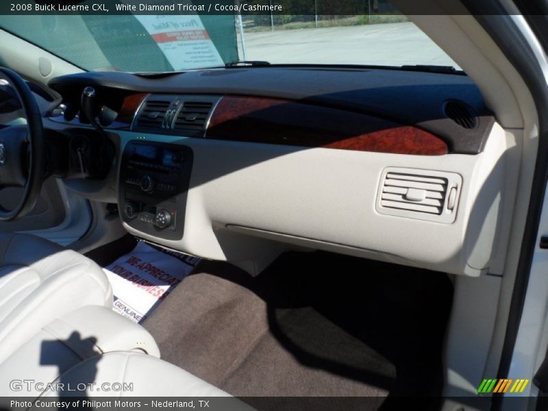 White Diamond Tricoat / Cocoa/Cashmere 2008 Buick Lucerne CXL