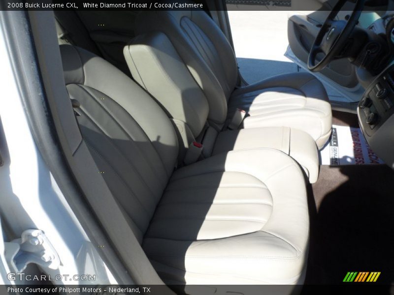 White Diamond Tricoat / Cocoa/Cashmere 2008 Buick Lucerne CXL
