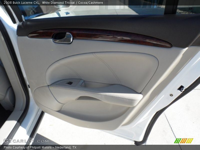 White Diamond Tricoat / Cocoa/Cashmere 2008 Buick Lucerne CXL