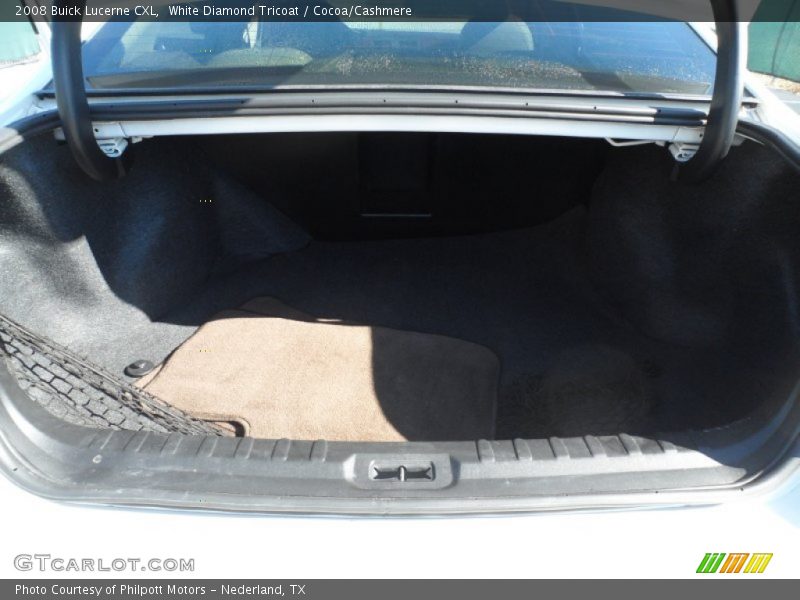 White Diamond Tricoat / Cocoa/Cashmere 2008 Buick Lucerne CXL