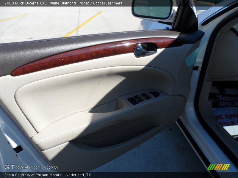 White Diamond Tricoat / Cocoa/Cashmere 2008 Buick Lucerne CXL