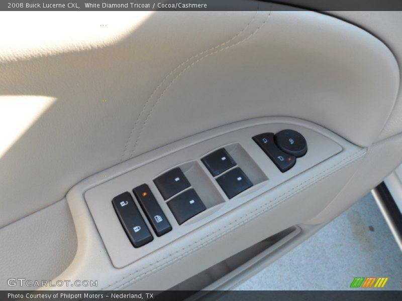White Diamond Tricoat / Cocoa/Cashmere 2008 Buick Lucerne CXL