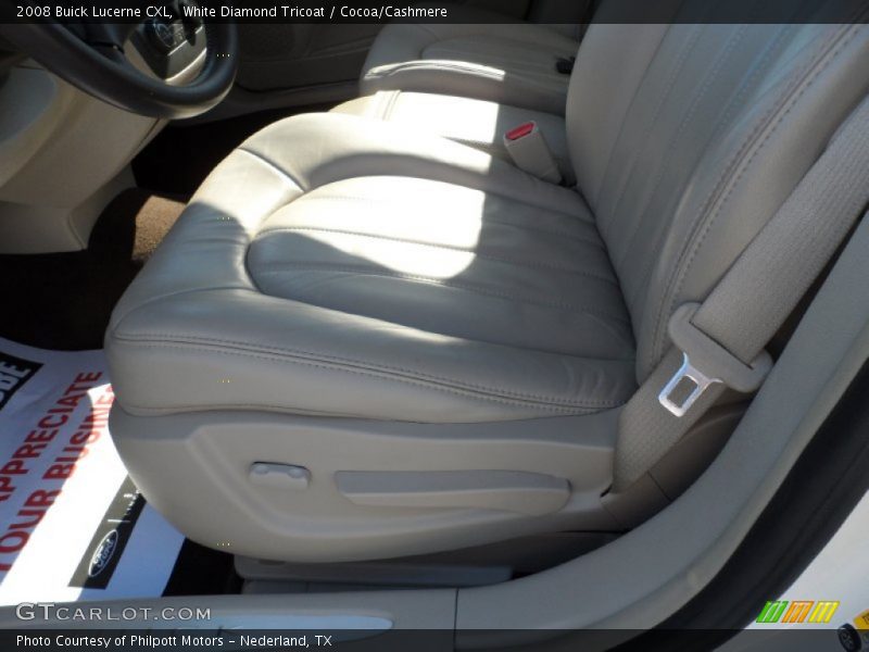 White Diamond Tricoat / Cocoa/Cashmere 2008 Buick Lucerne CXL