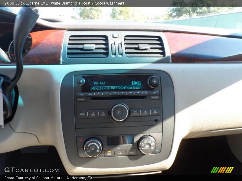 White Diamond Tricoat / Cocoa/Cashmere 2008 Buick Lucerne CXL