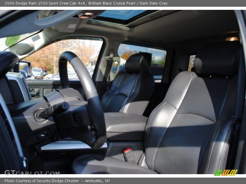 Brilliant Black Crystal Pearl / Dark Slate Gray 2009 Dodge Ram 1500 Sport Crew Cab 4x4