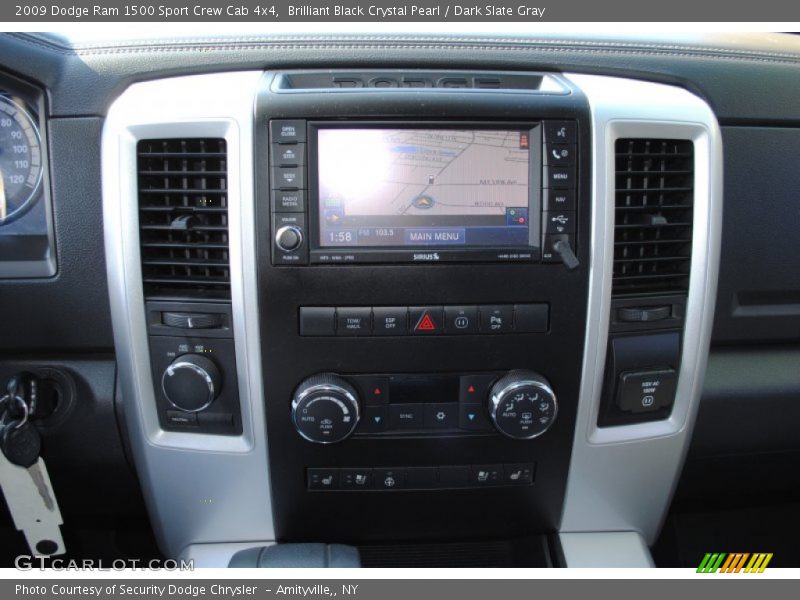 Brilliant Black Crystal Pearl / Dark Slate Gray 2009 Dodge Ram 1500 Sport Crew Cab 4x4