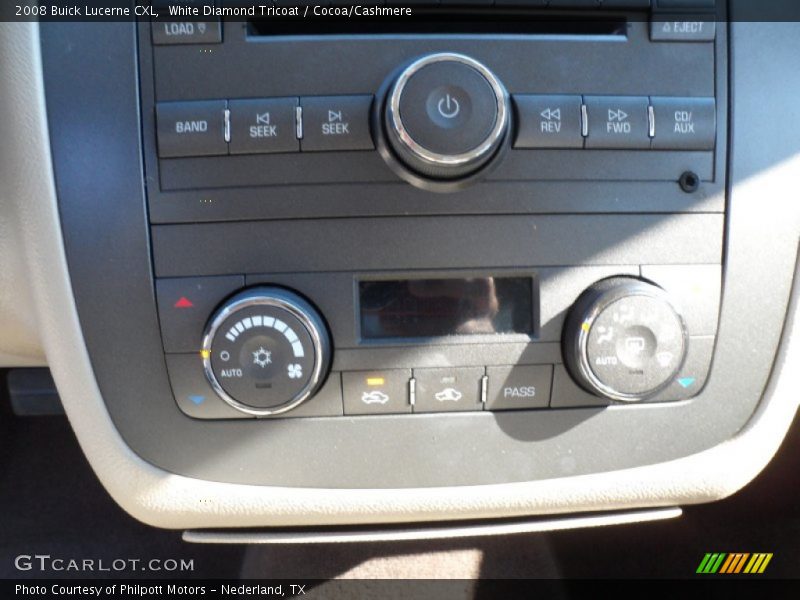 White Diamond Tricoat / Cocoa/Cashmere 2008 Buick Lucerne CXL