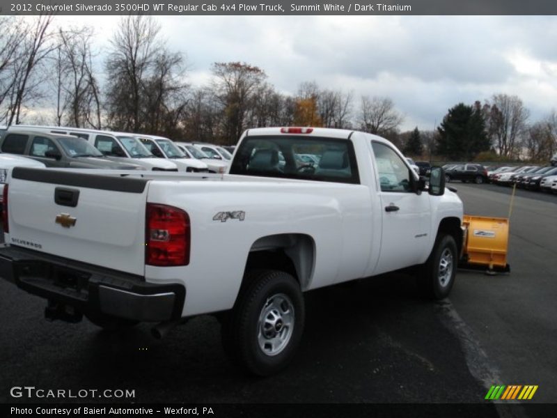 Summit White / Dark Titanium 2012 Chevrolet Silverado 3500HD WT Regular Cab 4x4 Plow Truck