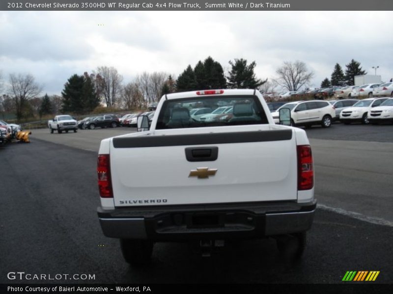 Summit White / Dark Titanium 2012 Chevrolet Silverado 3500HD WT Regular Cab 4x4 Plow Truck