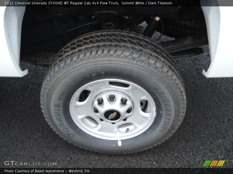 Summit White / Dark Titanium 2012 Chevrolet Silverado 3500HD WT Regular Cab 4x4 Plow Truck