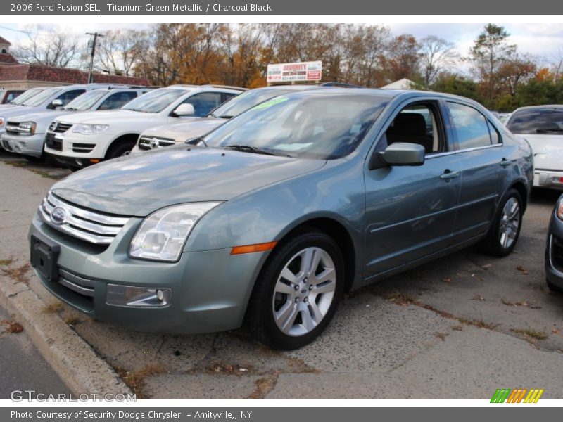 Titanium Green Metallic / Charcoal Black 2006 Ford Fusion SEL