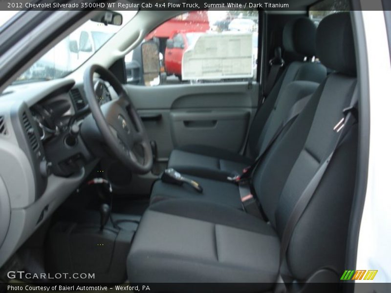 Summit White / Dark Titanium 2012 Chevrolet Silverado 3500HD WT Regular Cab 4x4 Plow Truck
