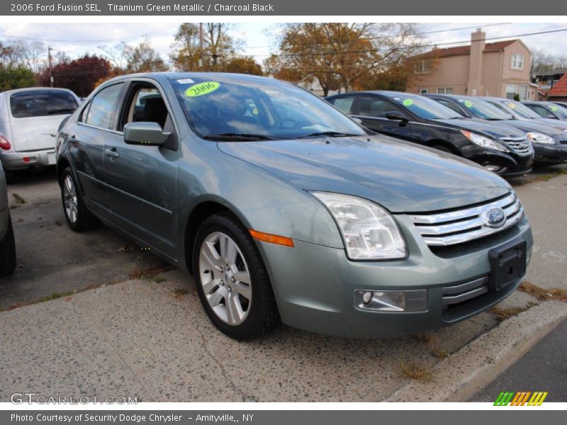 Titanium Green Metallic / Charcoal Black 2006 Ford Fusion SEL