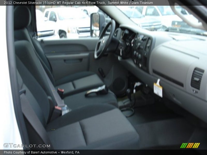 Summit White / Dark Titanium 2012 Chevrolet Silverado 3500HD WT Regular Cab 4x4 Plow Truck