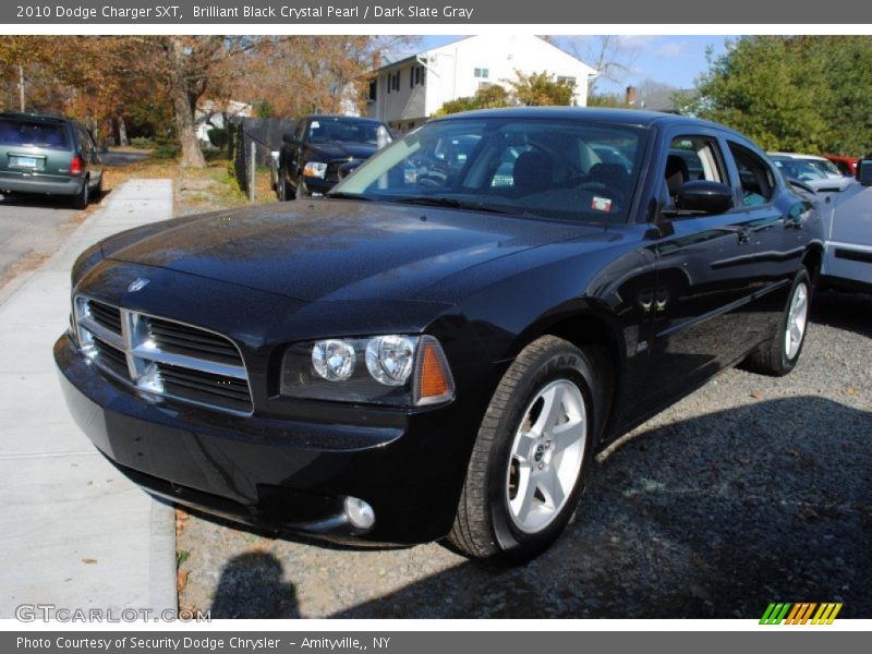 Brilliant Black Crystal Pearl / Dark Slate Gray 2010 Dodge Charger SXT