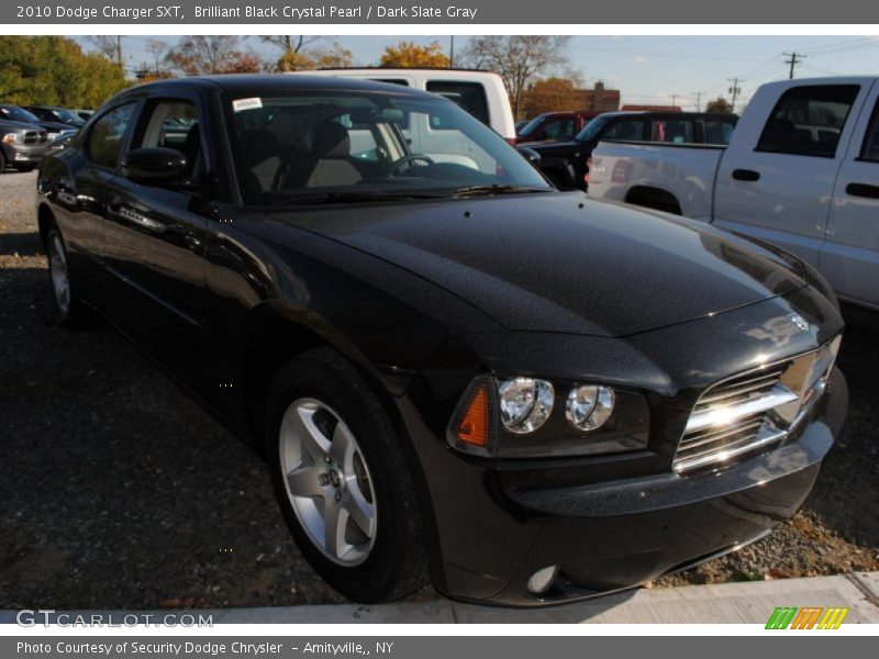 Brilliant Black Crystal Pearl / Dark Slate Gray 2010 Dodge Charger SXT