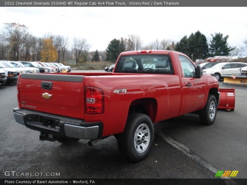  2012 Silverado 3500HD WT Regular Cab 4x4 Plow Truck Victory Red