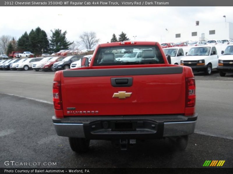 Victory Red / Dark Titanium 2012 Chevrolet Silverado 3500HD WT Regular Cab 4x4 Plow Truck
