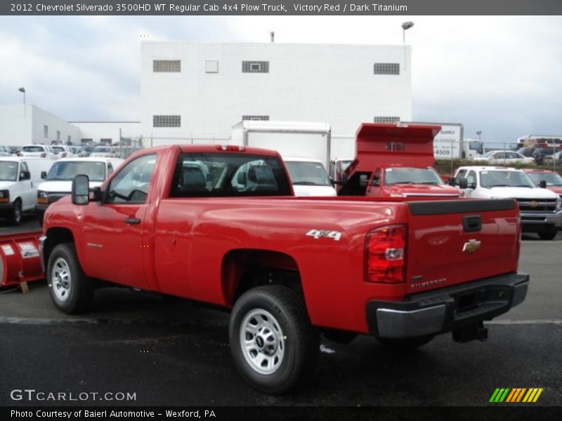  2012 Silverado 3500HD WT Regular Cab 4x4 Plow Truck Victory Red