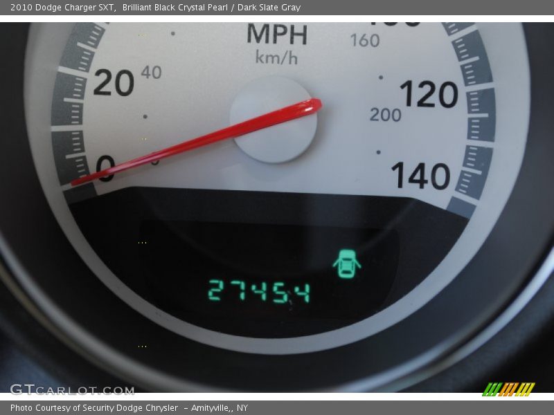 Brilliant Black Crystal Pearl / Dark Slate Gray 2010 Dodge Charger SXT