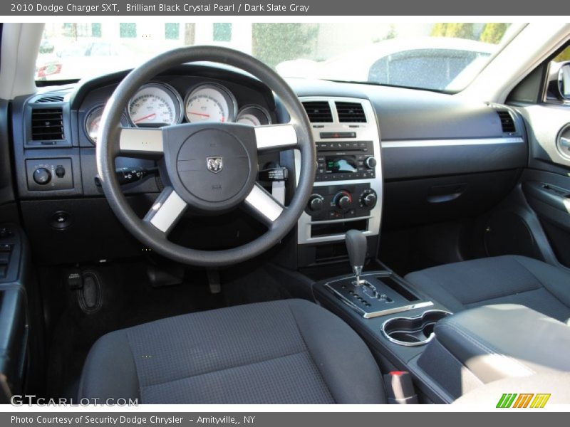 Brilliant Black Crystal Pearl / Dark Slate Gray 2010 Dodge Charger SXT