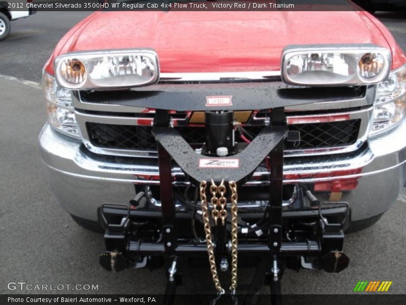 Victory Red / Dark Titanium 2012 Chevrolet Silverado 3500HD WT Regular Cab 4x4 Plow Truck