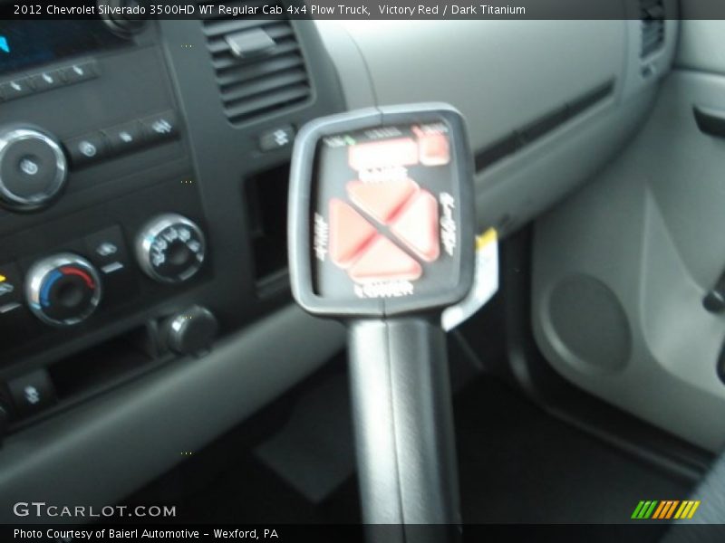 Controls of 2012 Silverado 3500HD WT Regular Cab 4x4 Plow Truck