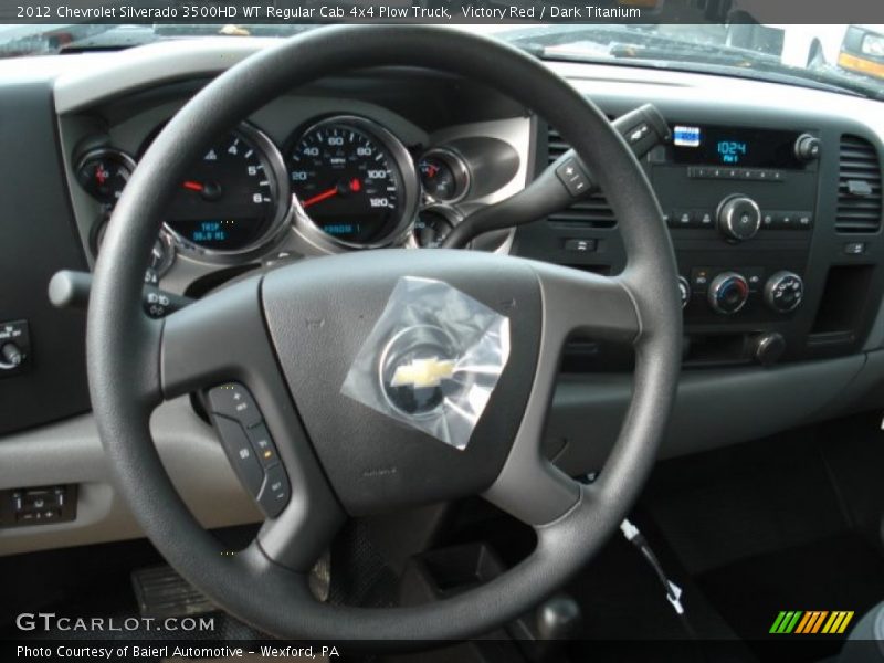  2012 Silverado 3500HD WT Regular Cab 4x4 Plow Truck Steering Wheel