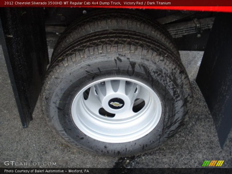  2012 Silverado 3500HD WT Regular Cab 4x4 Dump Truck Wheel
