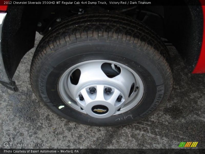  2012 Silverado 3500HD WT Regular Cab 4x4 Dump Truck Wheel