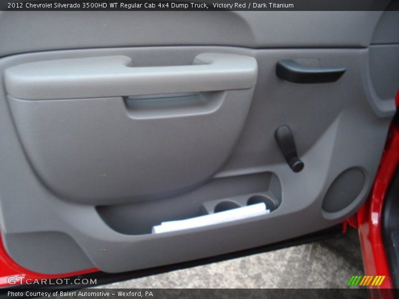 Victory Red / Dark Titanium 2012 Chevrolet Silverado 3500HD WT Regular Cab 4x4 Dump Truck