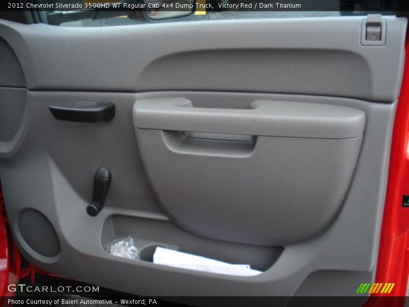 Victory Red / Dark Titanium 2012 Chevrolet Silverado 3500HD WT Regular Cab 4x4 Dump Truck