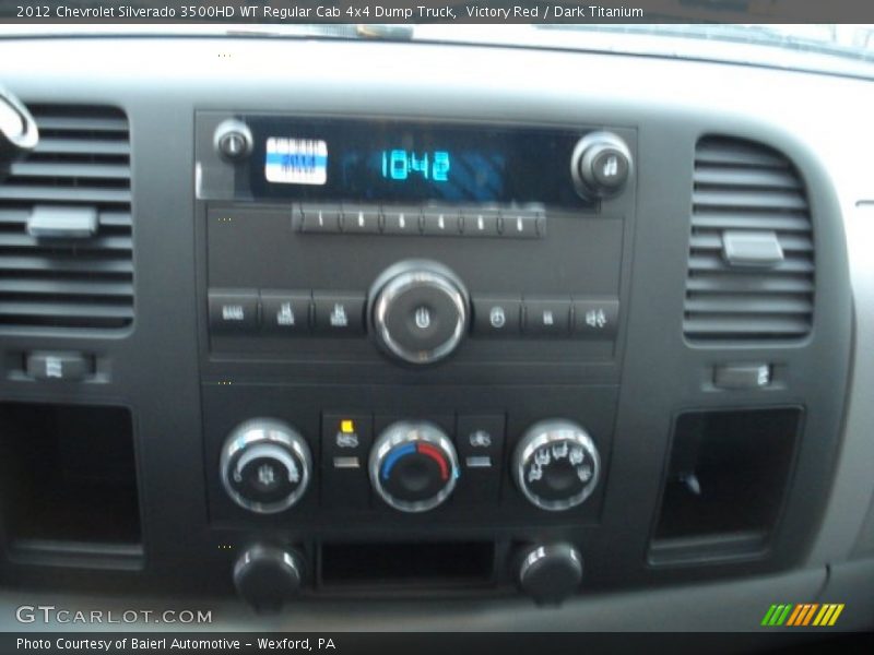Victory Red / Dark Titanium 2012 Chevrolet Silverado 3500HD WT Regular Cab 4x4 Dump Truck