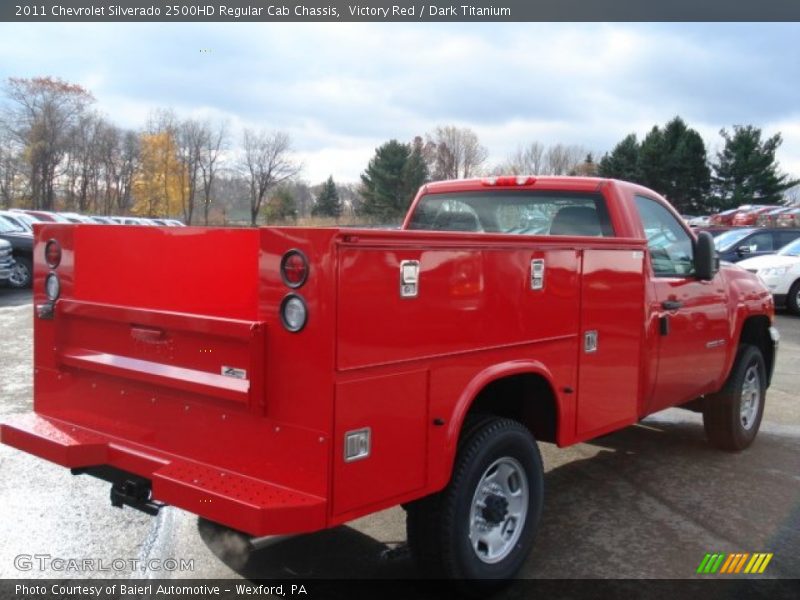 Victory Red / Dark Titanium 2011 Chevrolet Silverado 2500HD Regular Cab Chassis