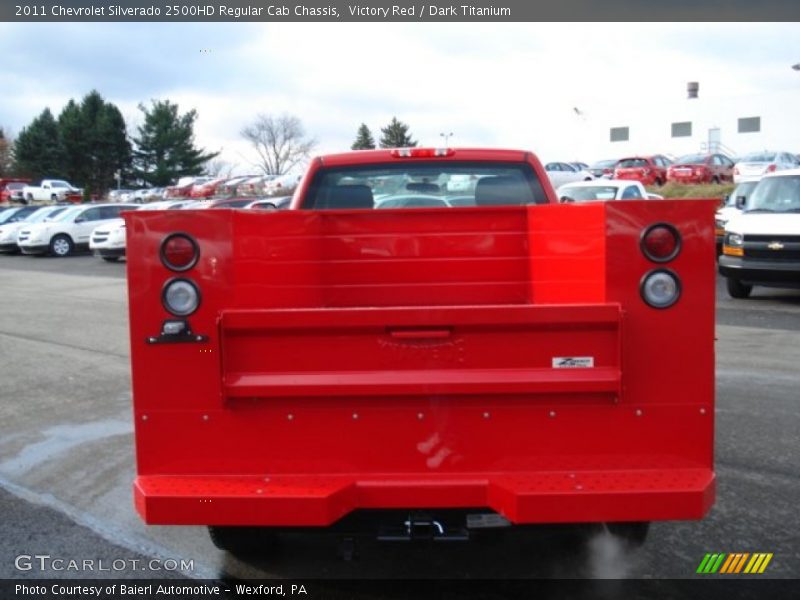 Victory Red / Dark Titanium 2011 Chevrolet Silverado 2500HD Regular Cab Chassis