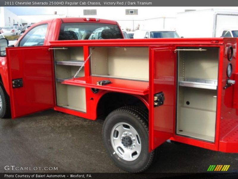 Victory Red / Dark Titanium 2011 Chevrolet Silverado 2500HD Regular Cab Chassis