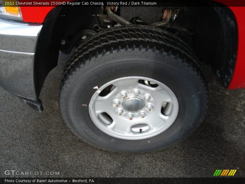 Victory Red / Dark Titanium 2011 Chevrolet Silverado 2500HD Regular Cab Chassis