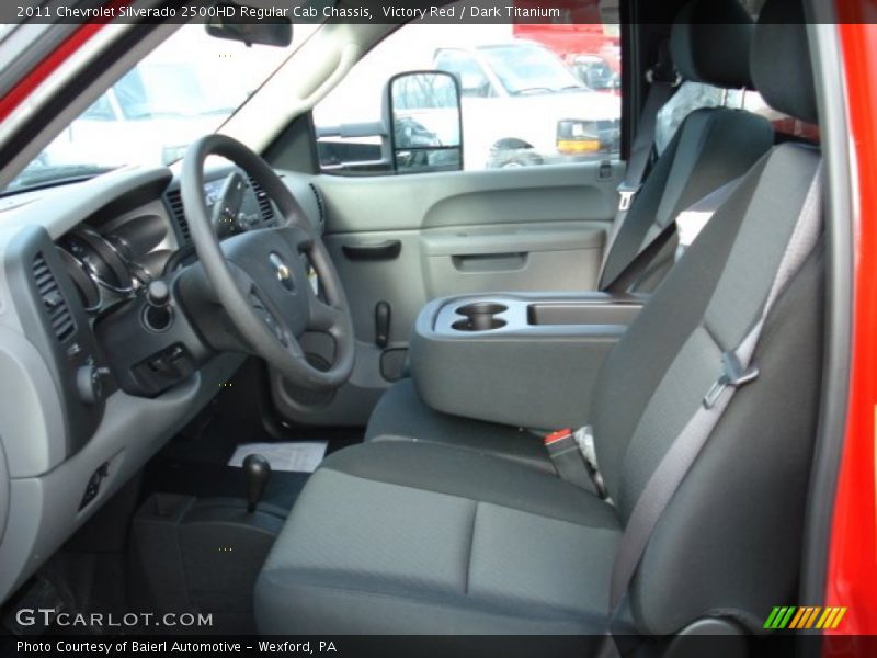 Victory Red / Dark Titanium 2011 Chevrolet Silverado 2500HD Regular Cab Chassis