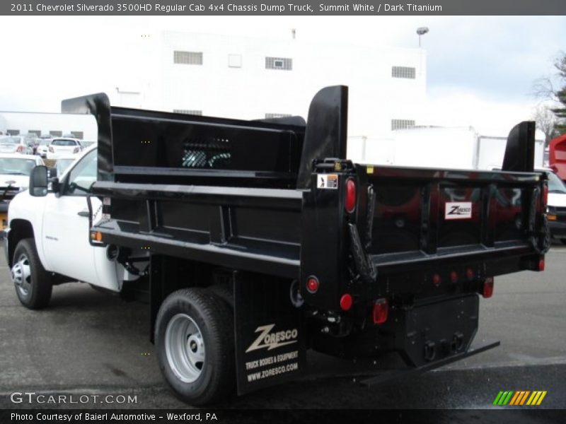 Summit White / Dark Titanium 2011 Chevrolet Silverado 3500HD Regular Cab 4x4 Chassis Dump Truck