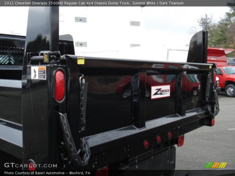 Summit White / Dark Titanium 2011 Chevrolet Silverado 3500HD Regular Cab 4x4 Chassis Dump Truck