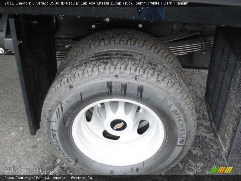 Summit White / Dark Titanium 2011 Chevrolet Silverado 3500HD Regular Cab 4x4 Chassis Dump Truck