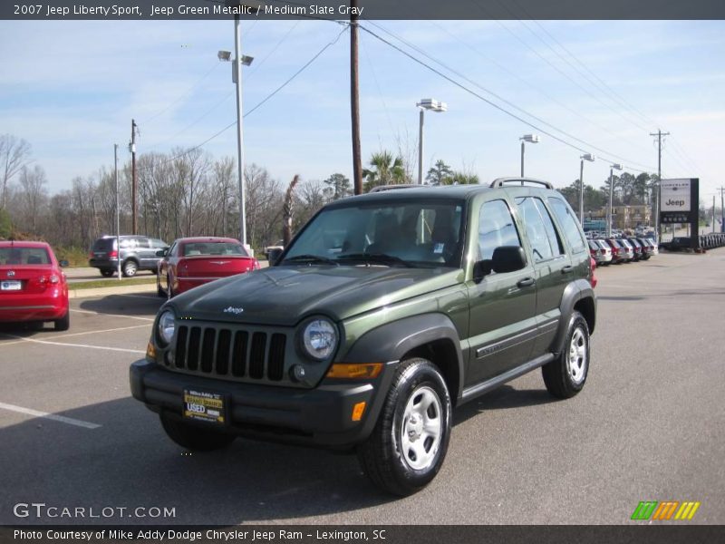 Jeep Green Metallic / Medium Slate Gray 2007 Jeep Liberty Sport